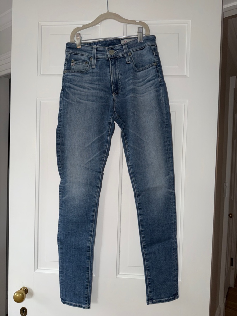 AG Adriano Goldschmied Skinny Jeans in Faded Blue